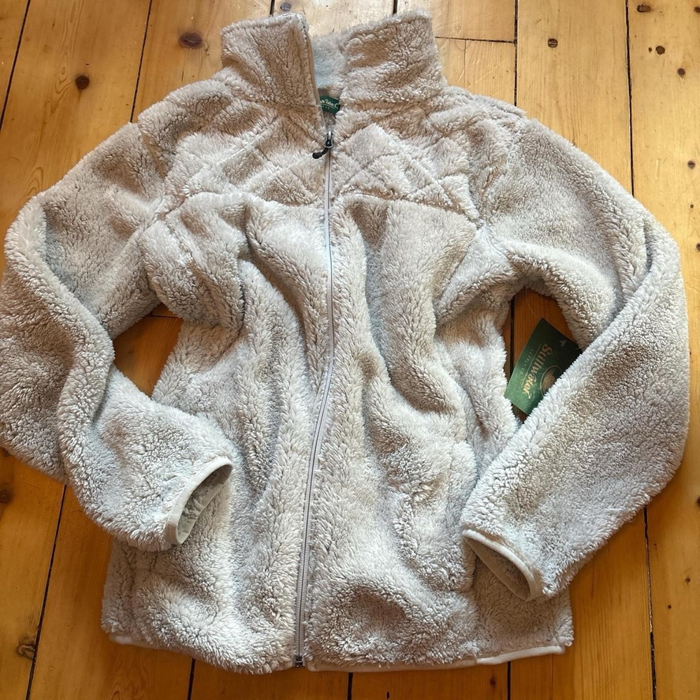 Women's Plush Fleece Jacket - Cream